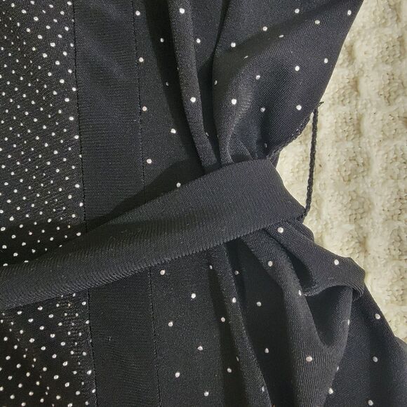 Joseph Ribkoff Belted Tunic Blouse Batwing Short Sleeve Black Plus Size 18 - Picture 6 of 16